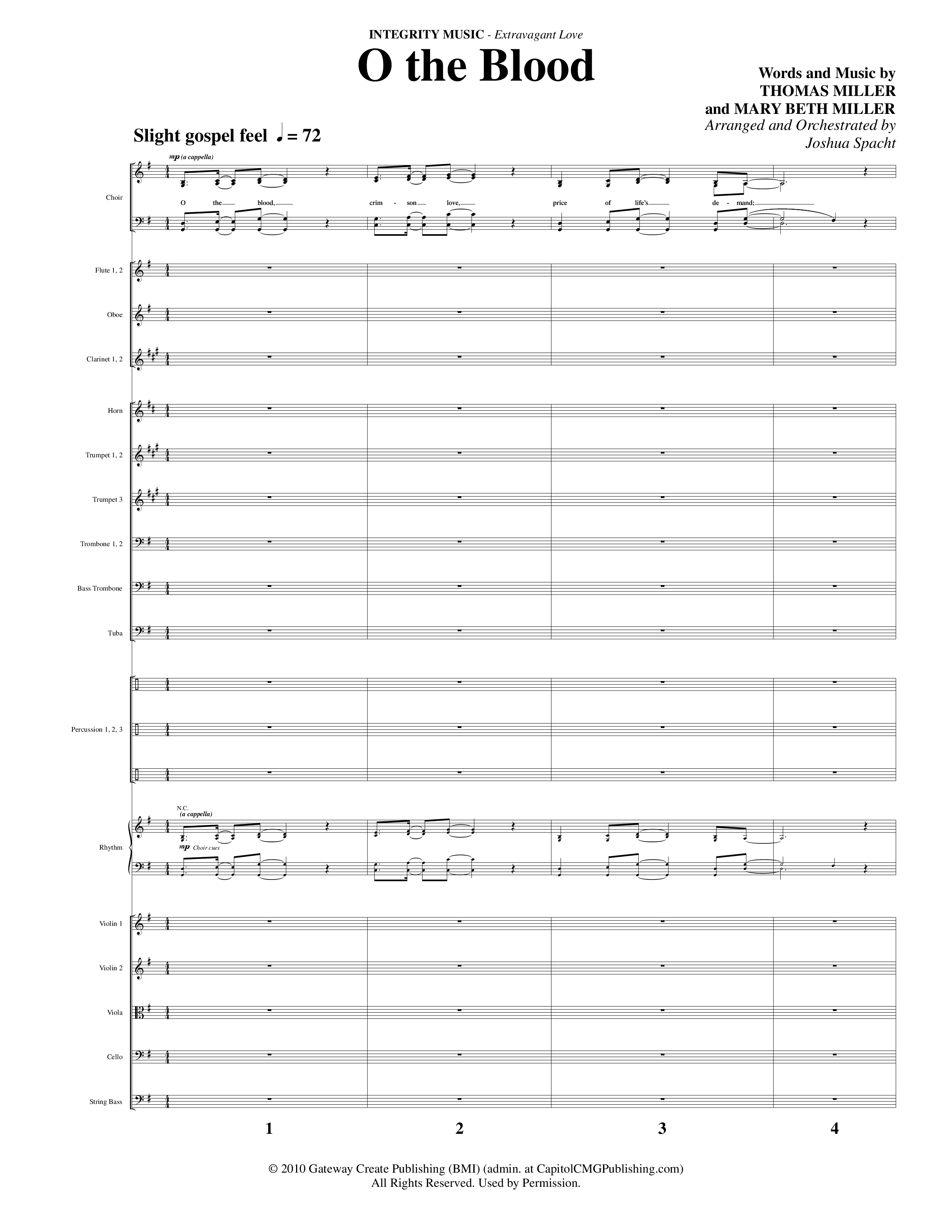 Extravagant Love (7 Song Choral Collection) Song 5 (Orchestration) (Integrity Music / Arr. Joshua Spacht)