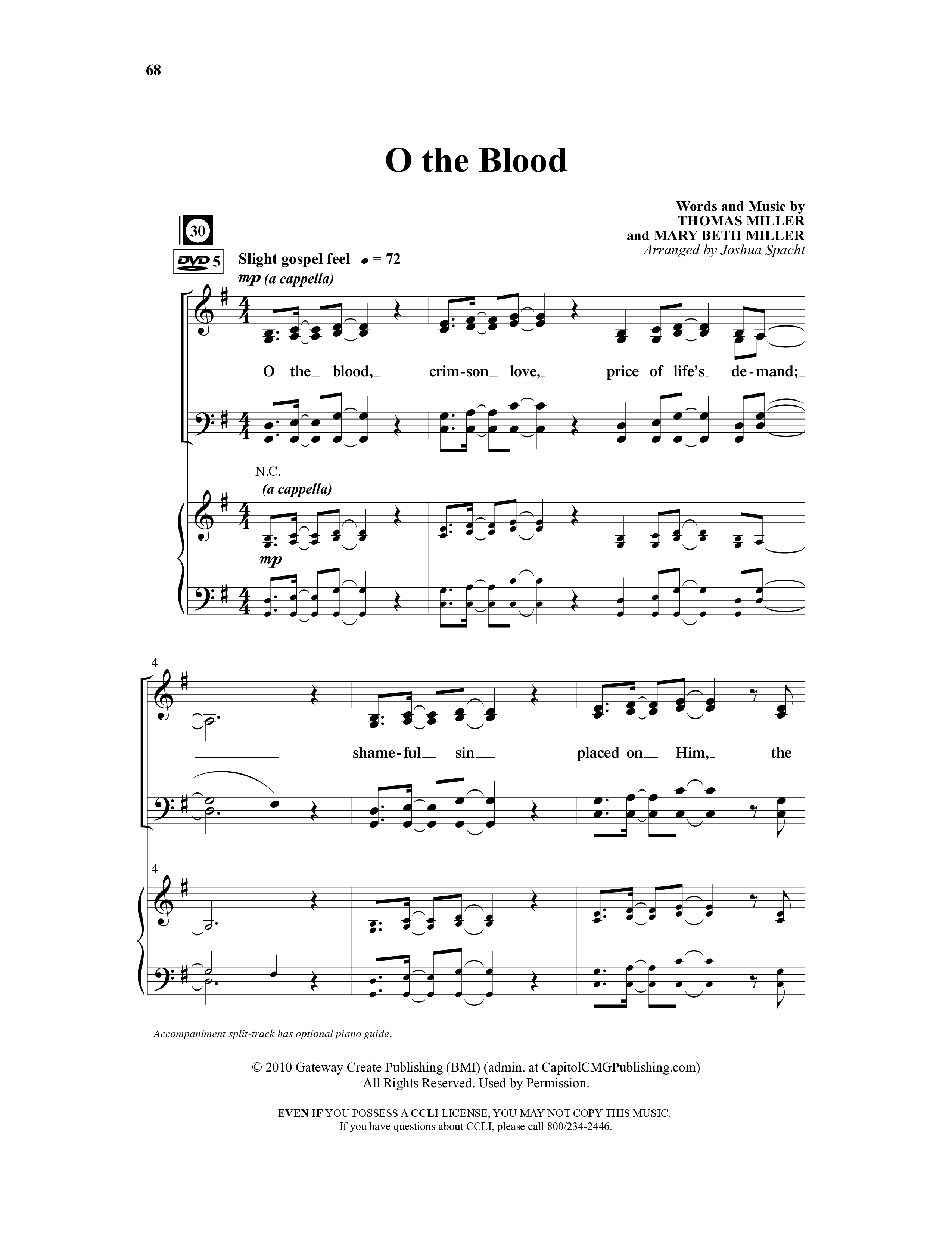 Extravagant Love (7 Song Choral Collection) Song 5 (Piano SATB) (Integrity Music / Arr. Joshua Spacht)