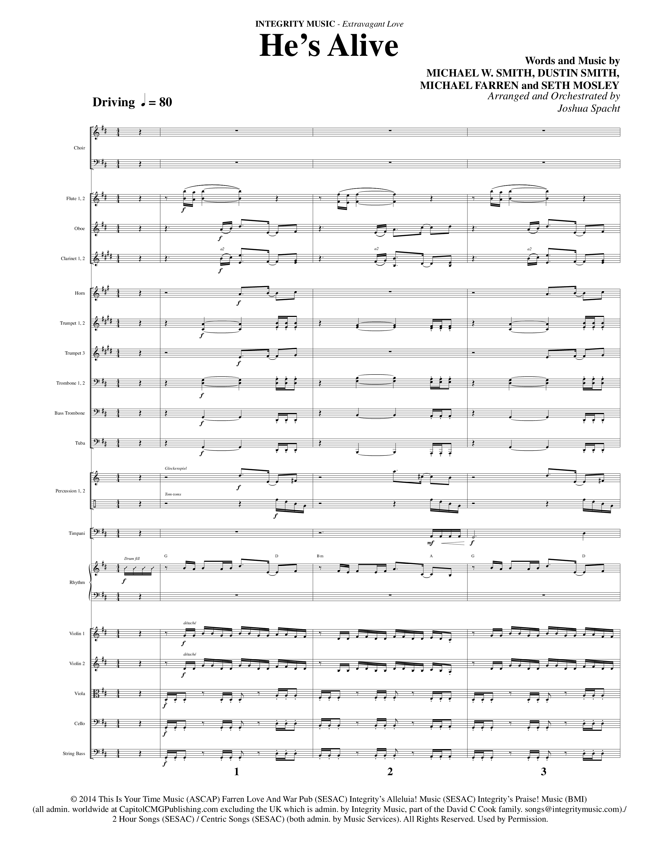 Extravagant Love (7 Song Choral Collection) Song 6 (Orchestration) (Integrity Music / Arr. Joshua Spacht)