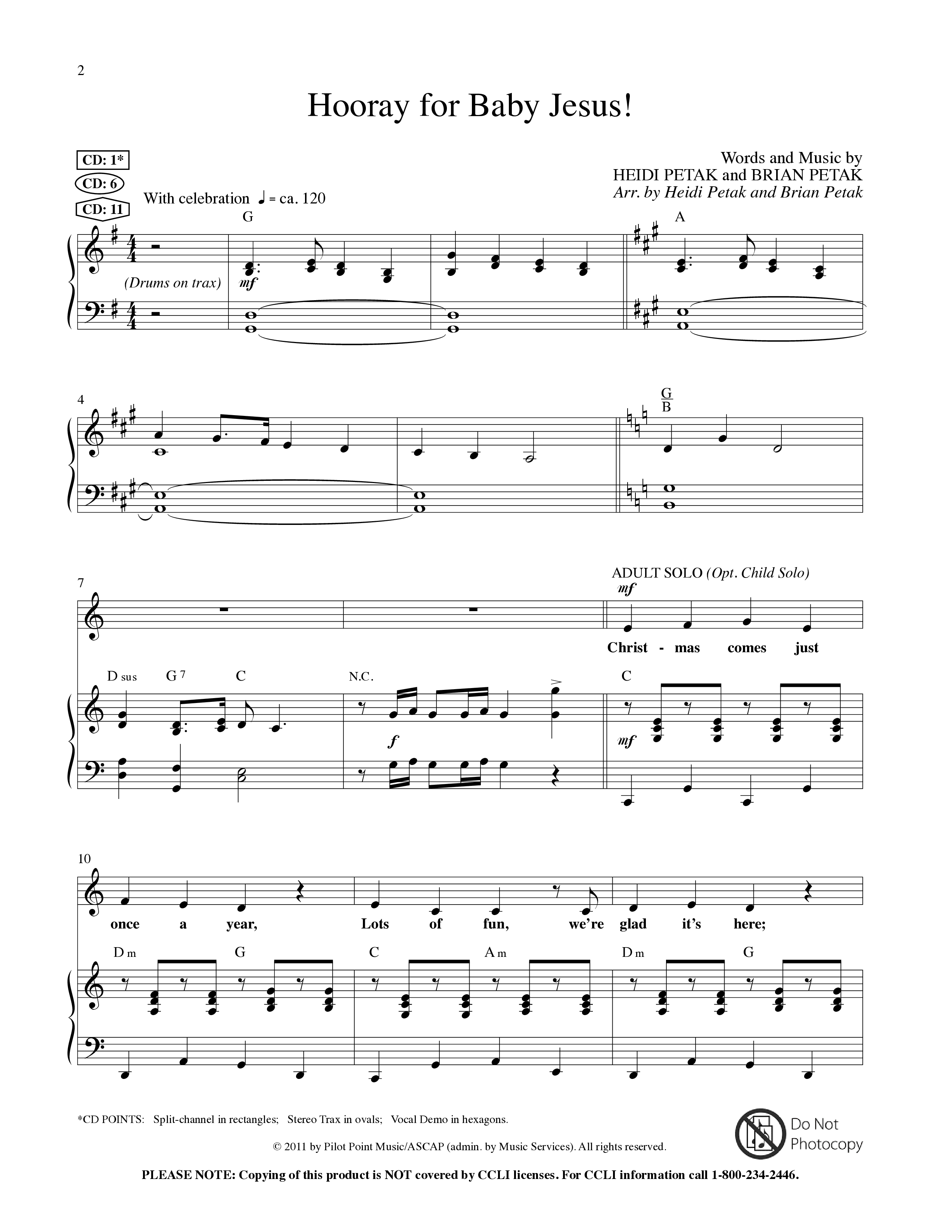 Hooray For Baby Jesus (5 Song Choral Collection) Choral Book (Lillenas Kids)