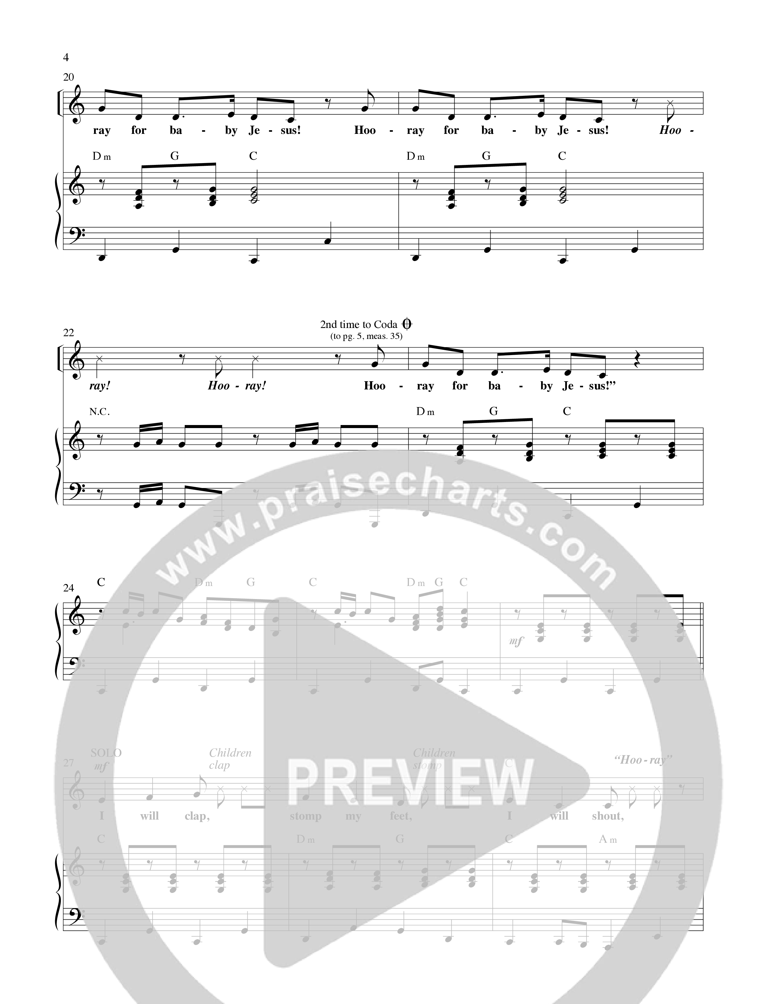 Hooray For Baby Jesus (5 Song Choral Collection) Choral Book (Lillenas Kids)