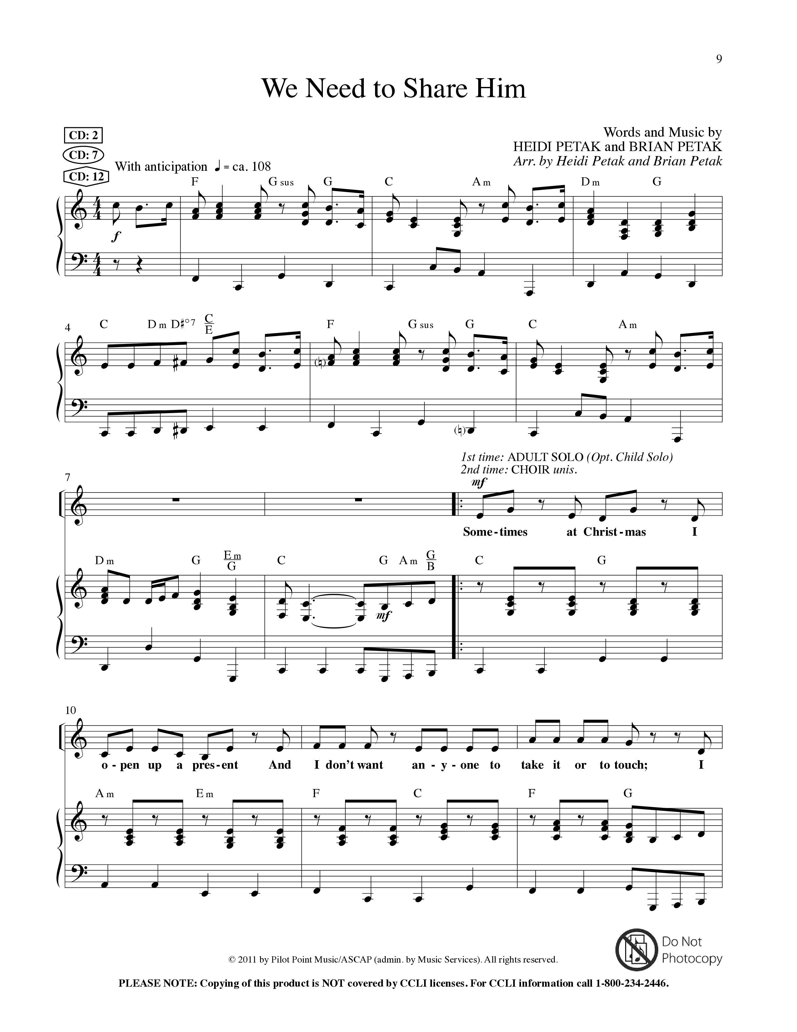 Hooray For Baby Jesus (5 Song Choral Collection) Song 2 (Piano SATB) (Lillenas Kids)