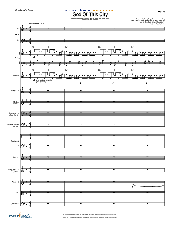 God Of This City Conductor's Score (Bluetree)