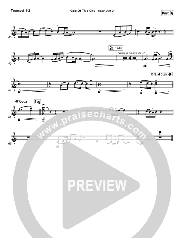 God Of This City Trumpet 1,2 (Bluetree)