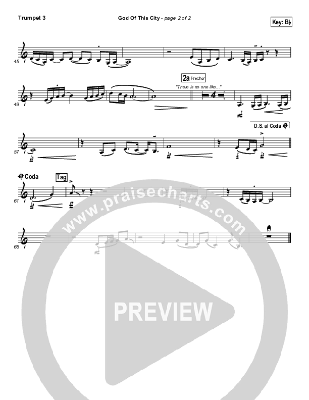 God Of This City Trumpet 3 (Bluetree)