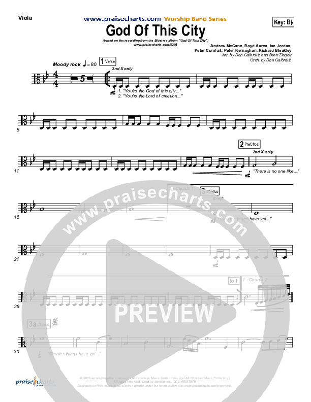 God Of This City Viola (Bluetree)