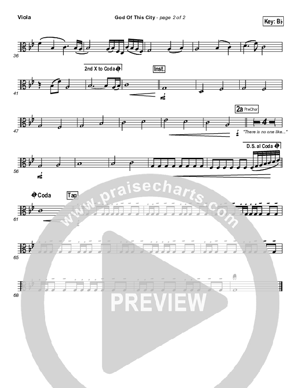 God Of This City Viola (Bluetree)