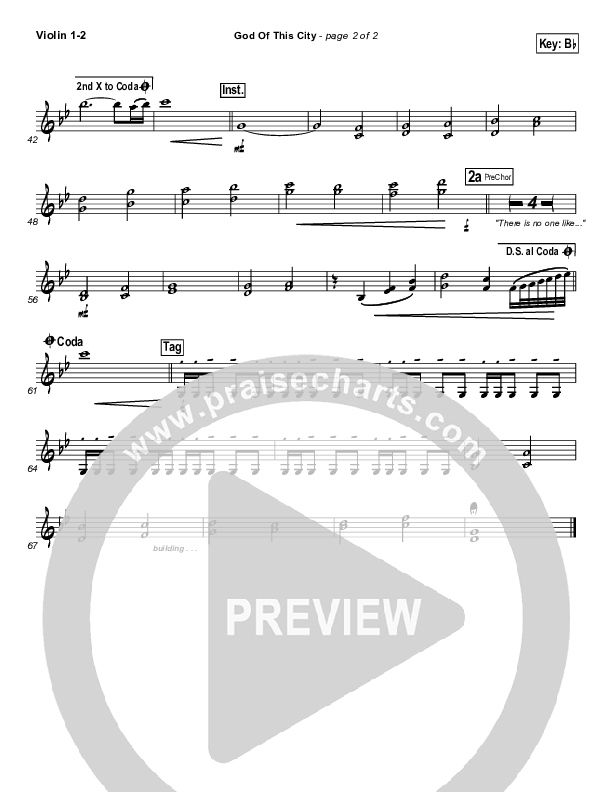 God Of This City Violin 1/2 (Bluetree)