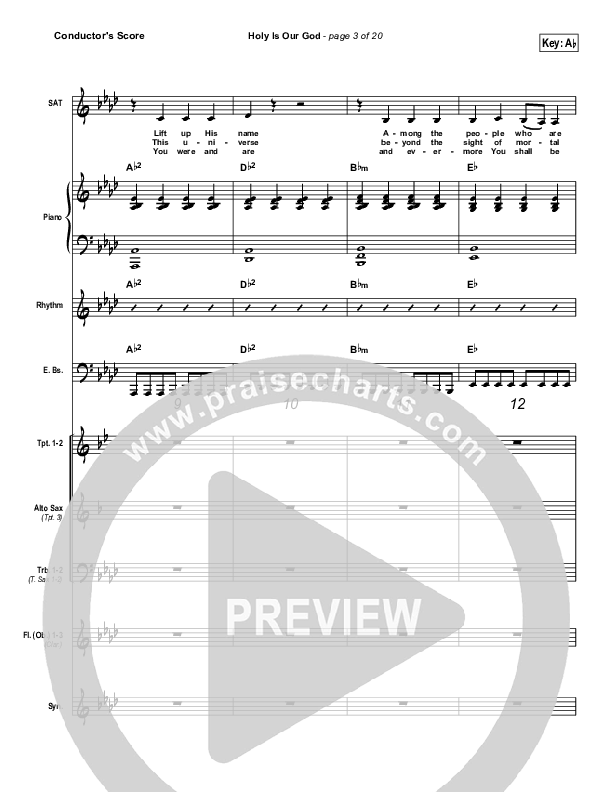 Holy Is Our God Conductor's Score (Robin Mark)