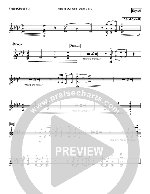 Holy Is Our God Flute/Oboe 1/2/3 (Robin Mark)