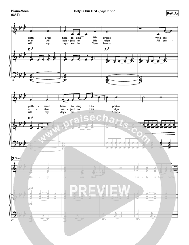 Holy Is Our God Piano/Vocal (Robin Mark)