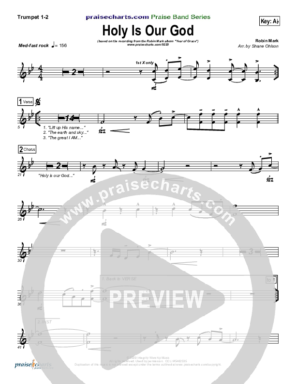 Holy Is Our God Trumpet 1,2 (Robin Mark)