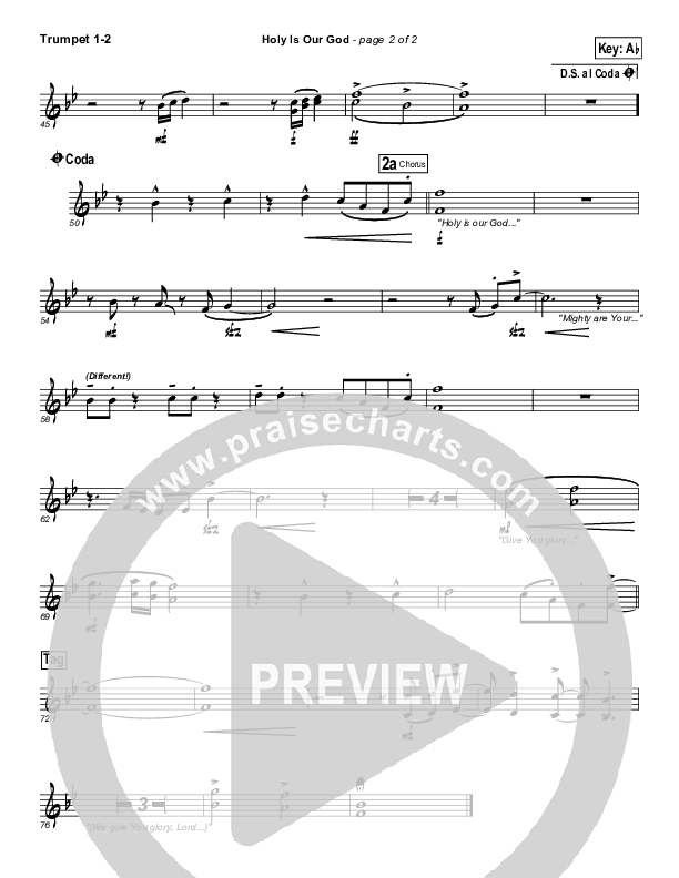 Holy Is Our God Trumpet 1,2 (Robin Mark)