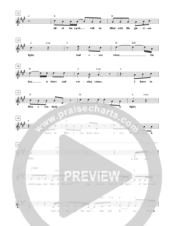 Watchman Lead Sheet (Robin Mark)