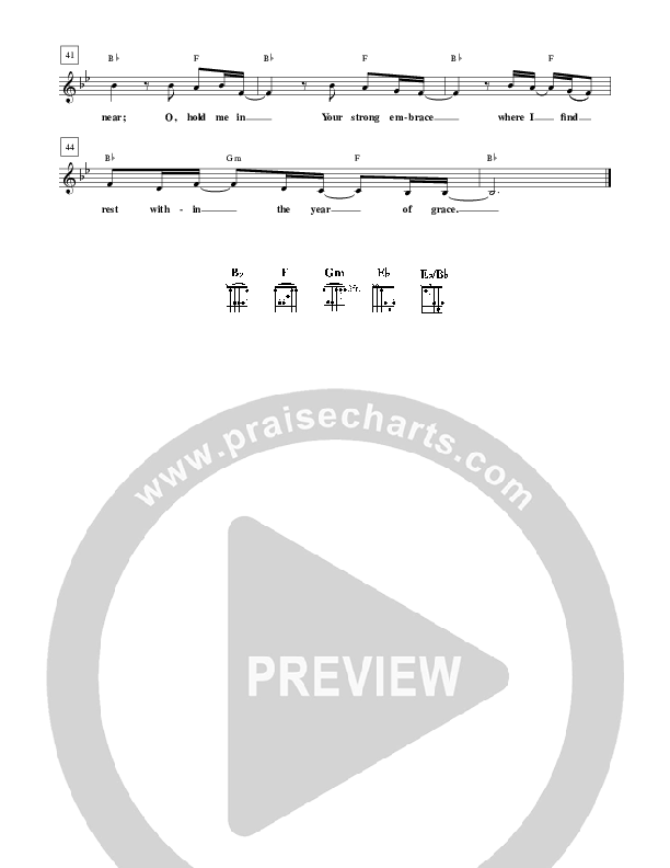 Year Of Grace Lead Sheet (Robin Mark)