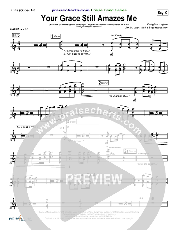Your Grace Still Amazes Me Flute/Oboe 1/2/3 (Phillips Craig & Dean)