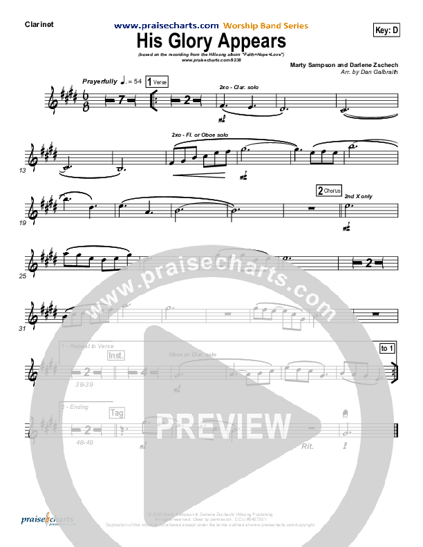 His Glory Appears Wind Pack (Hillsong Worship)