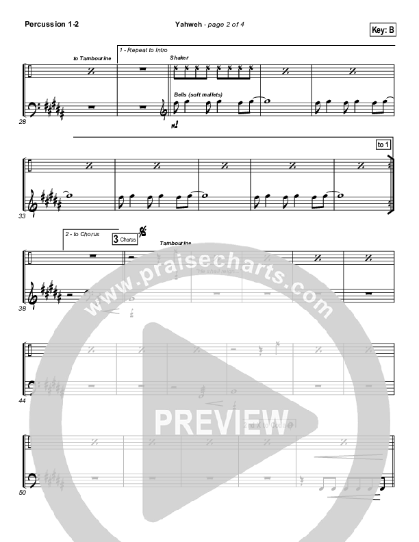 Yahweh Percussion 1/2 (Hillsong Worship)