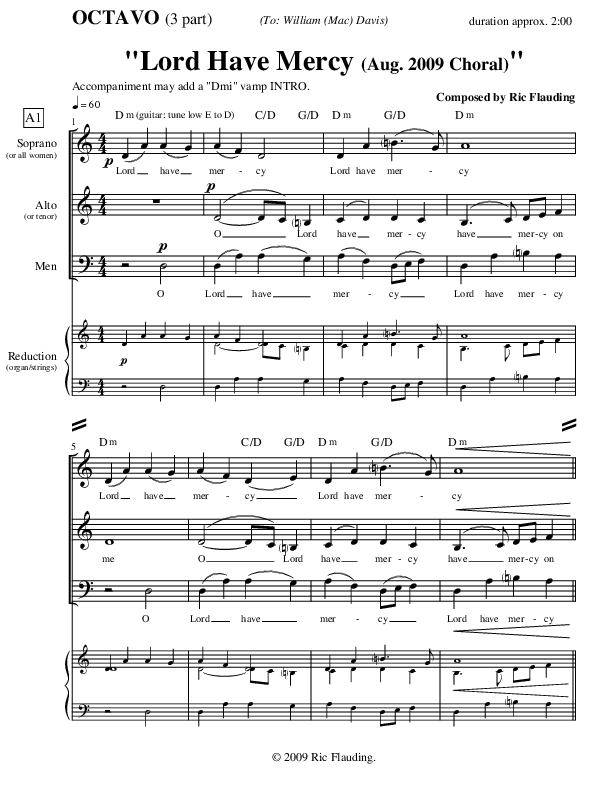 Lord Have Mercy Sheet Music PDF (Ric Flauding) PraiseCharts