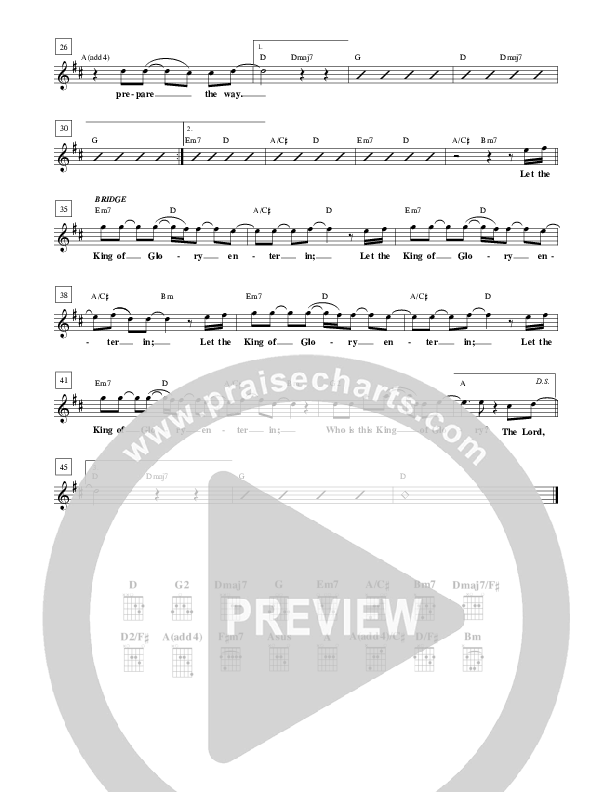 Prepare The Way Lead Sheet (Jared Anderson)