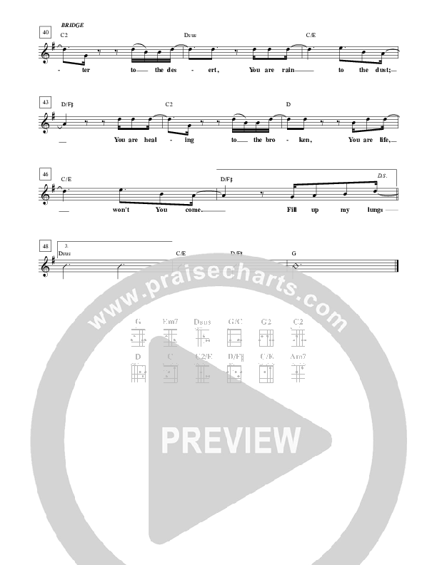 Fill Me Up Lead Sheet (Jared Anderson)