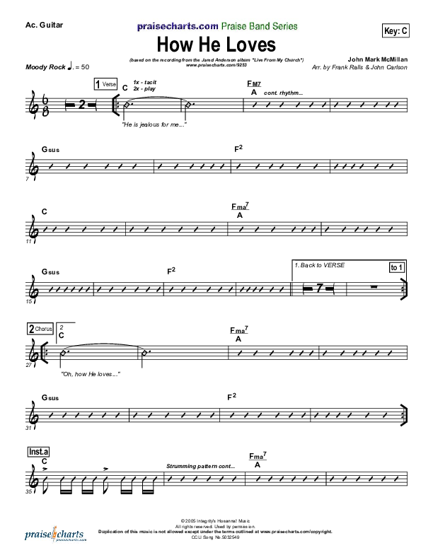 How He Loves Acoustic Guitar (Jared Anderson)