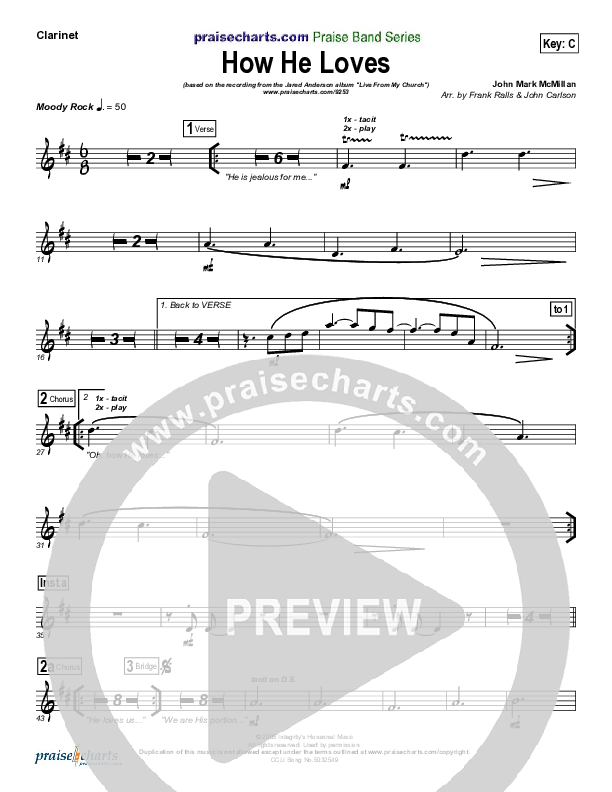 How He Loves Clarinet (Jared Anderson)