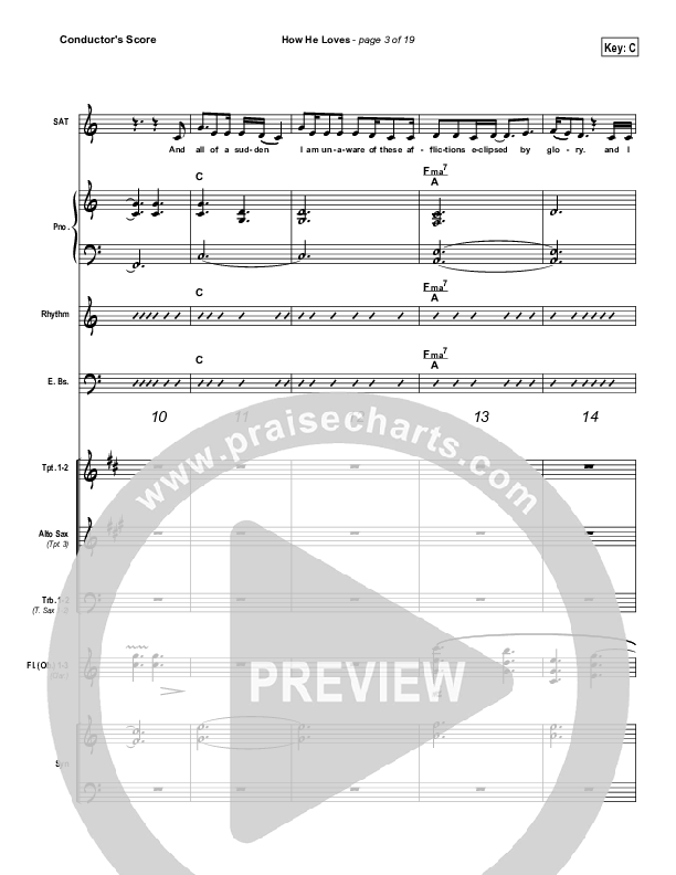 How He Loves Conductor's Score (Jared Anderson)