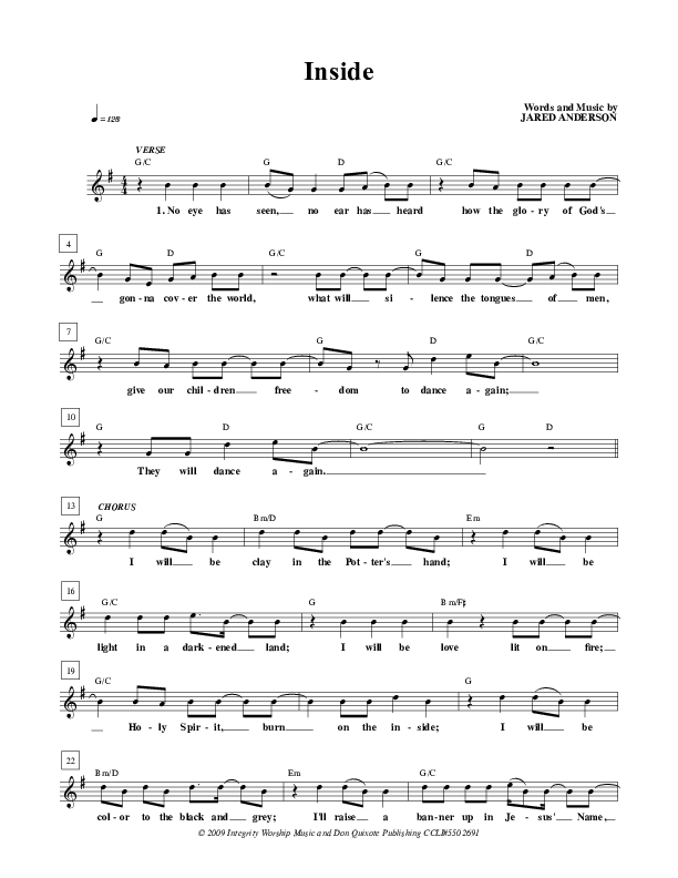 Inside Lead Sheet (Jared Anderson)