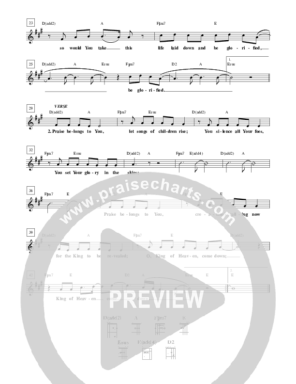 Glorified Lead Sheet (Jared Anderson)