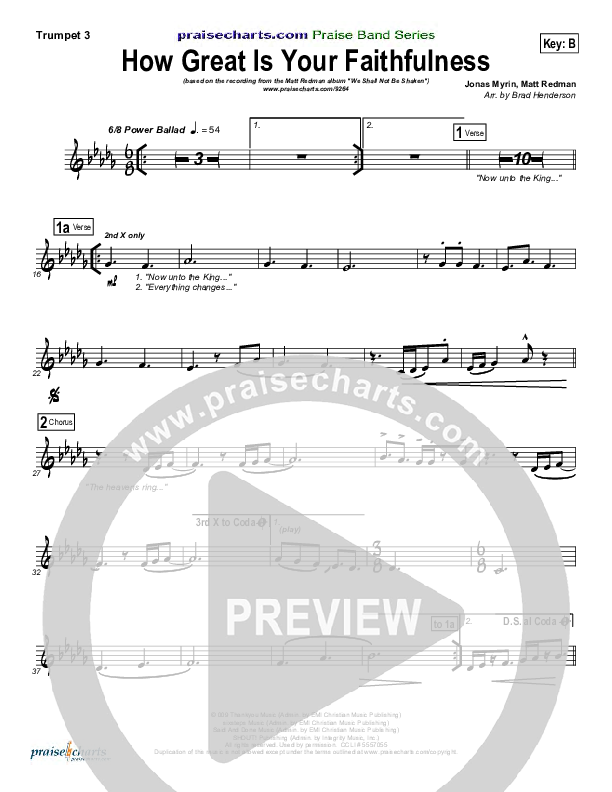 How Great Is Your Faithfulness Trumpet 3 (Matt Redman)