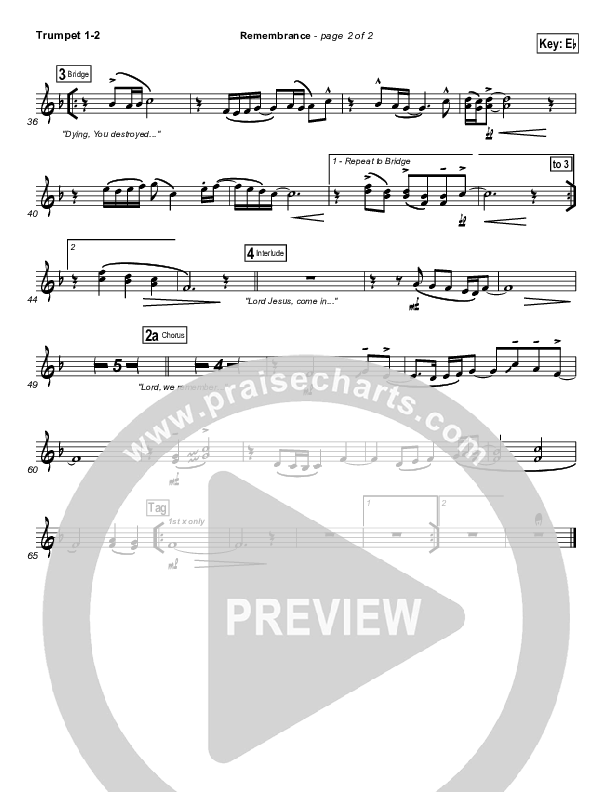 Remembrance Trumpet 1,2 (Matt Redman)