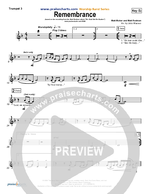 Remembrance Trumpet 3 (Matt Redman)