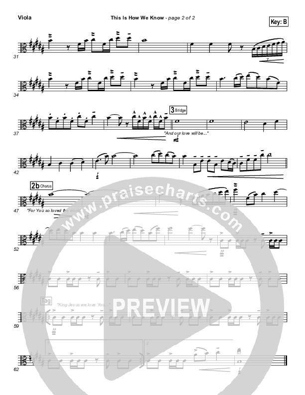 This Is How We Know Viola (Matt Redman)