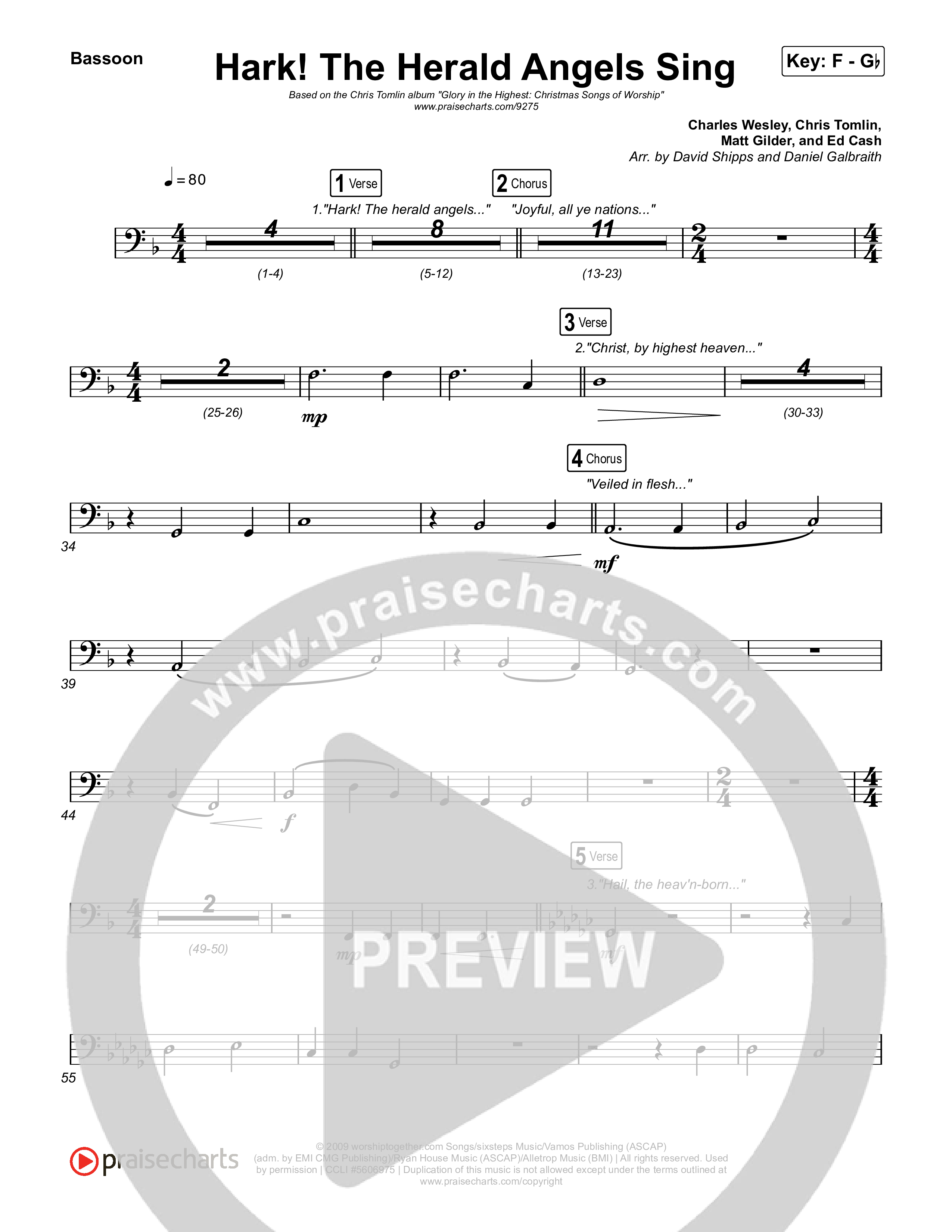 Hark The Herald Angels Sing Bassoon (Chris Tomlin)