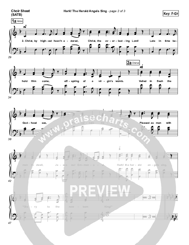 Hark The Herald Angels Sing Choir Vocals (SATB) (Chris Tomlin)