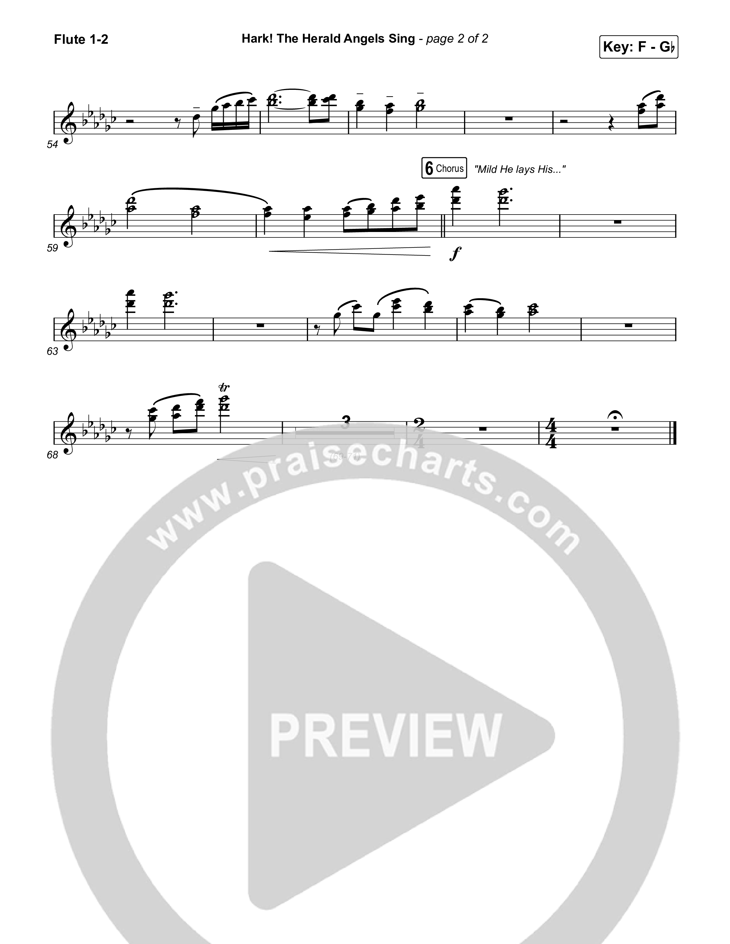 Hark The Herald Angels Sing Flute 1/2 (Chris Tomlin)