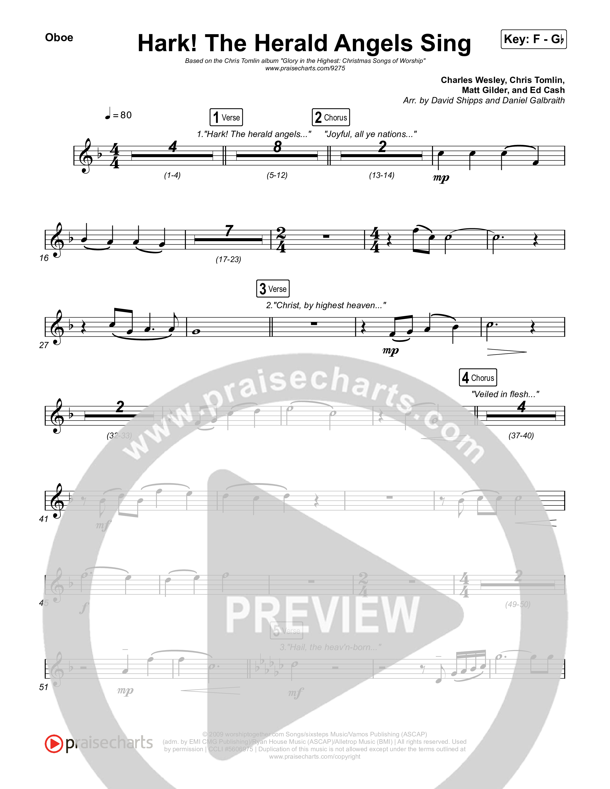 Hark The Herald Angels Sing Oboe (Chris Tomlin)