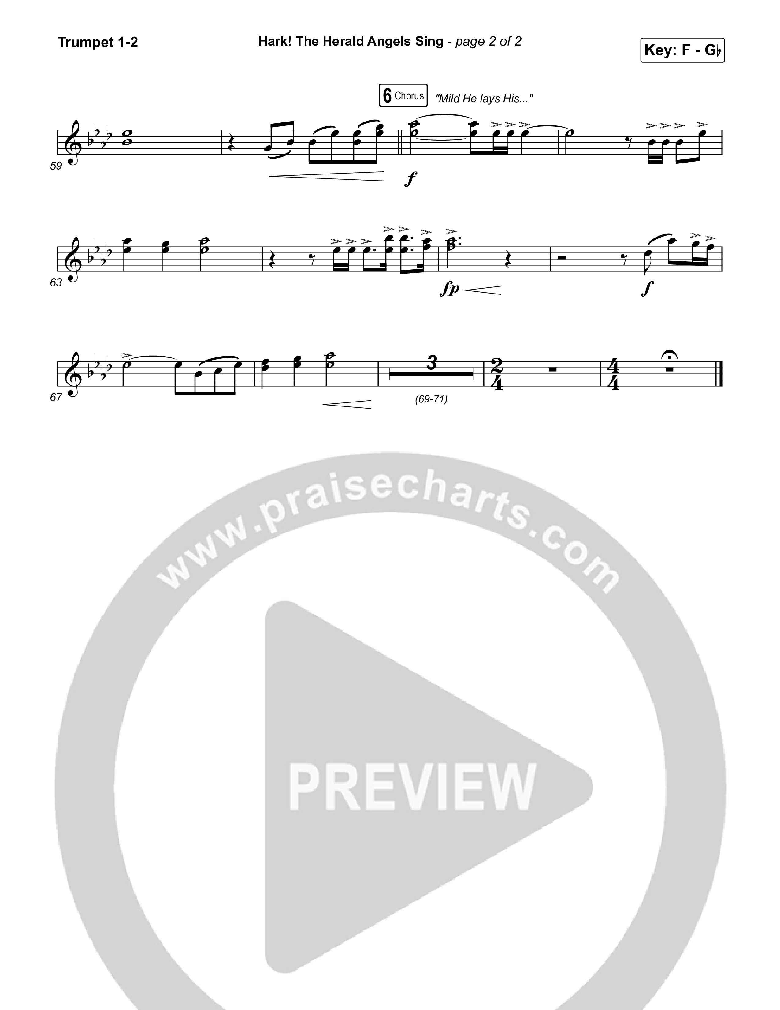 Hark The Herald Angels Sing Trumpet 1,2 (Chris Tomlin)