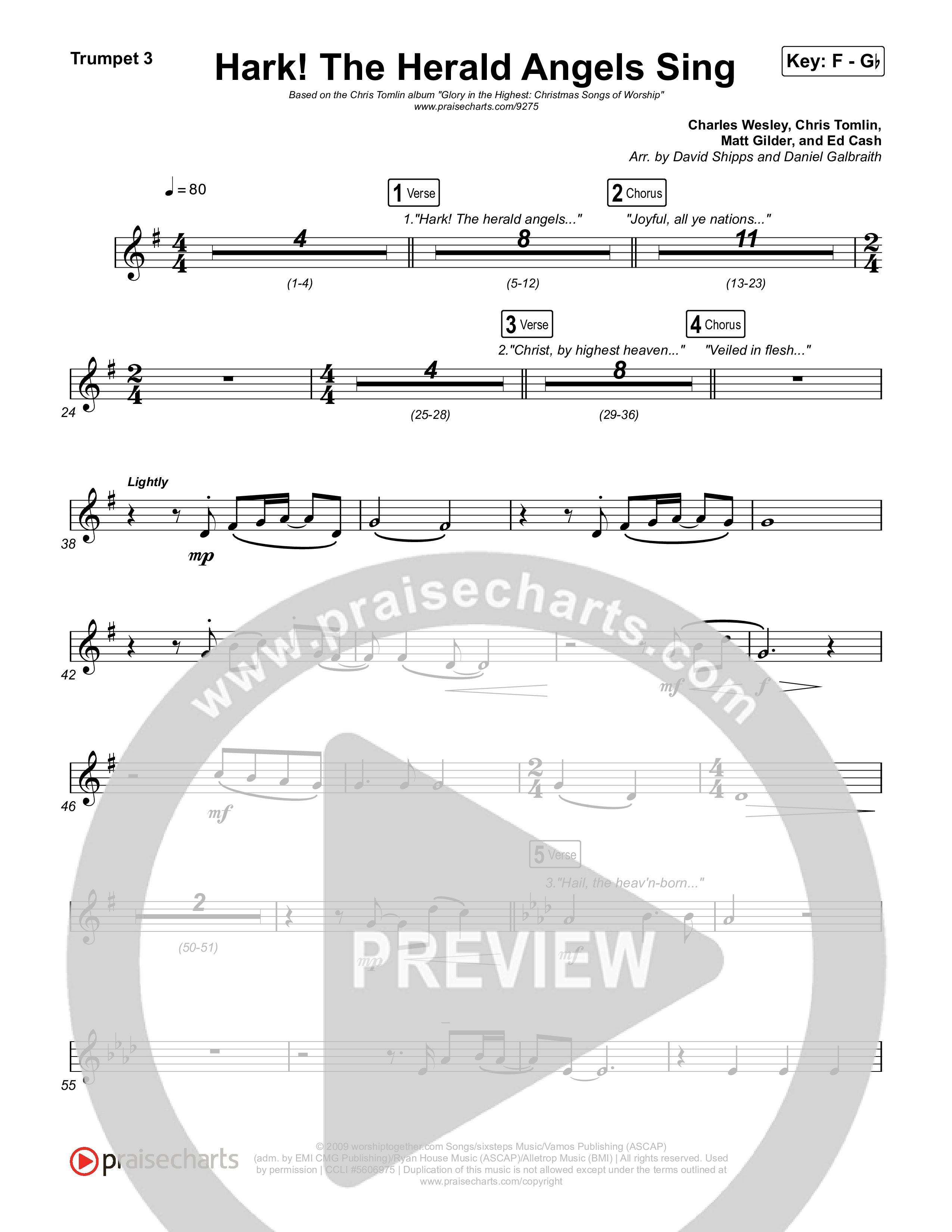 Hark The Herald Angels Sing Trumpet 3 (Chris Tomlin)