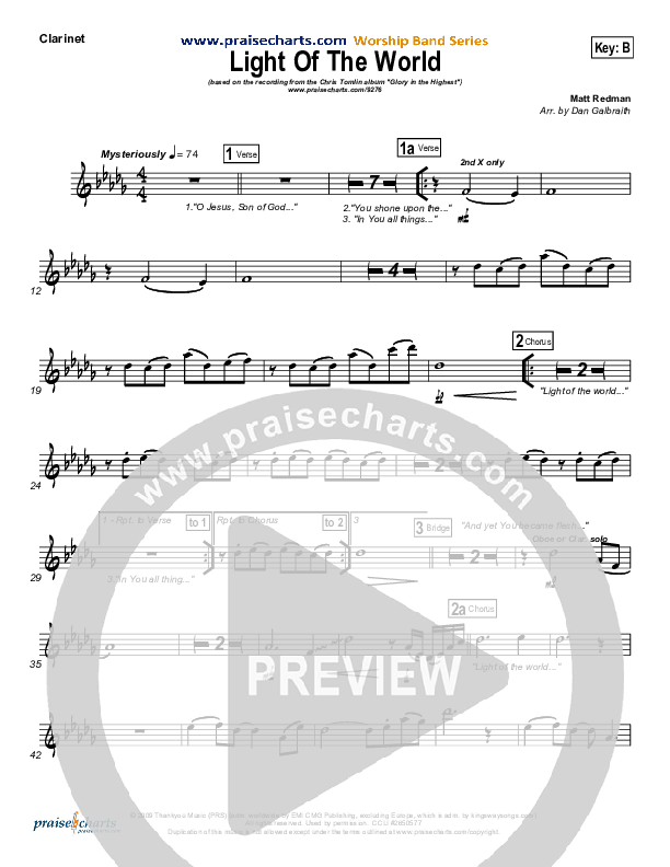 Light Of The World Wind Pack (Chris Tomlin)