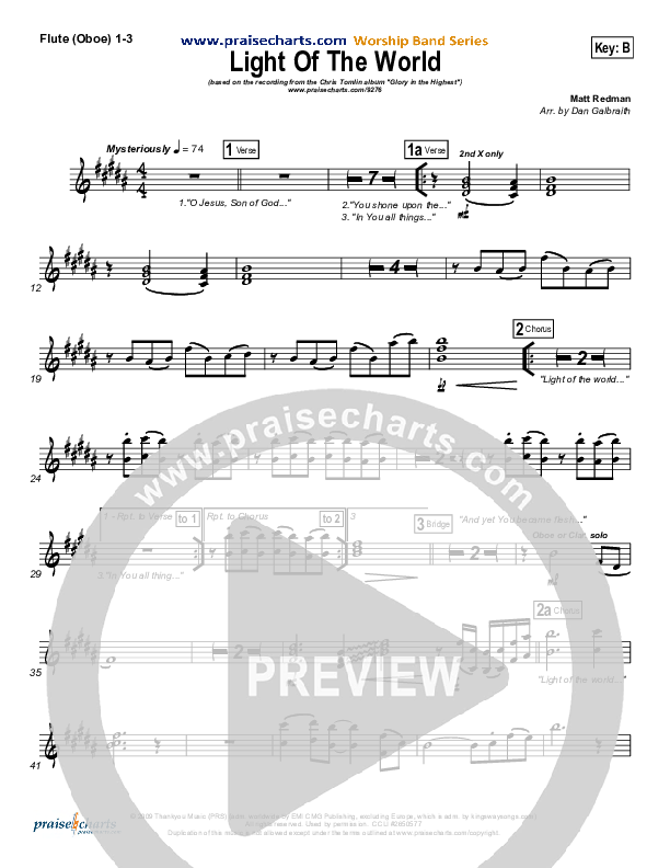 Light Of The World Wind Pack (Chris Tomlin)