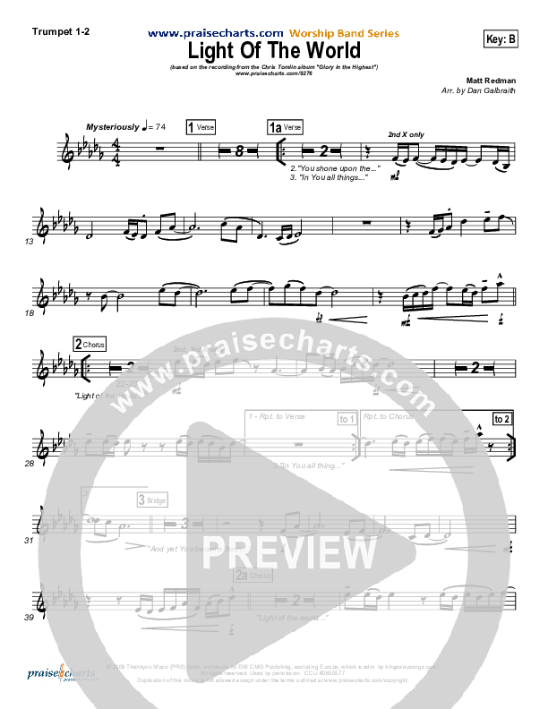 Light Of The World Brass Pack (Chris Tomlin)