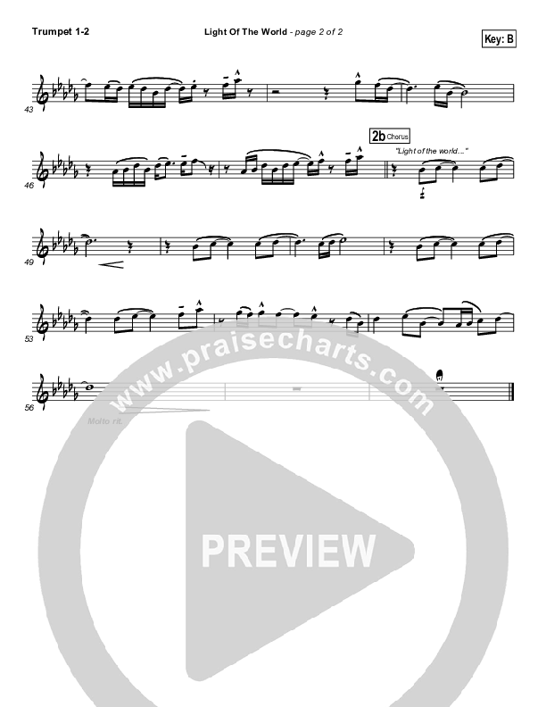 Light Of The World Trumpet 1,2 (Chris Tomlin)