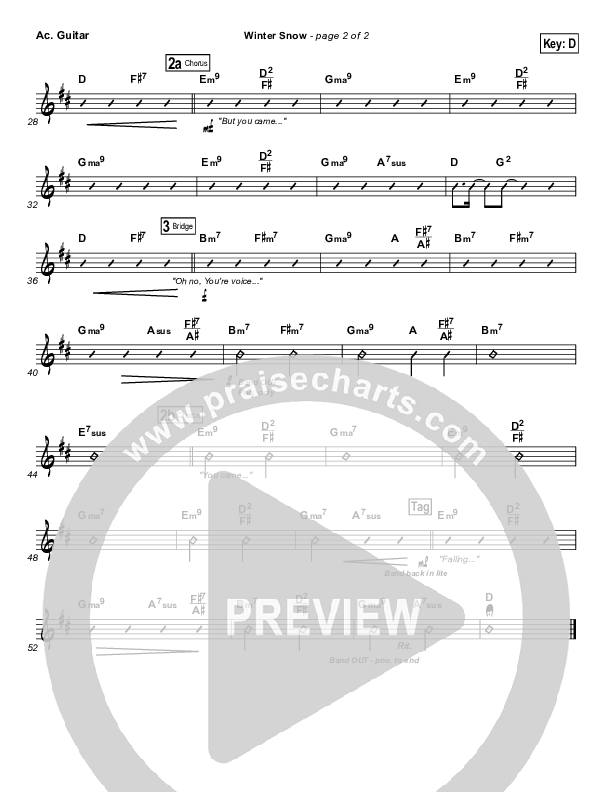 Winter Snow Acoustic Guitar (Audrey Assad / Chris Tomlin)