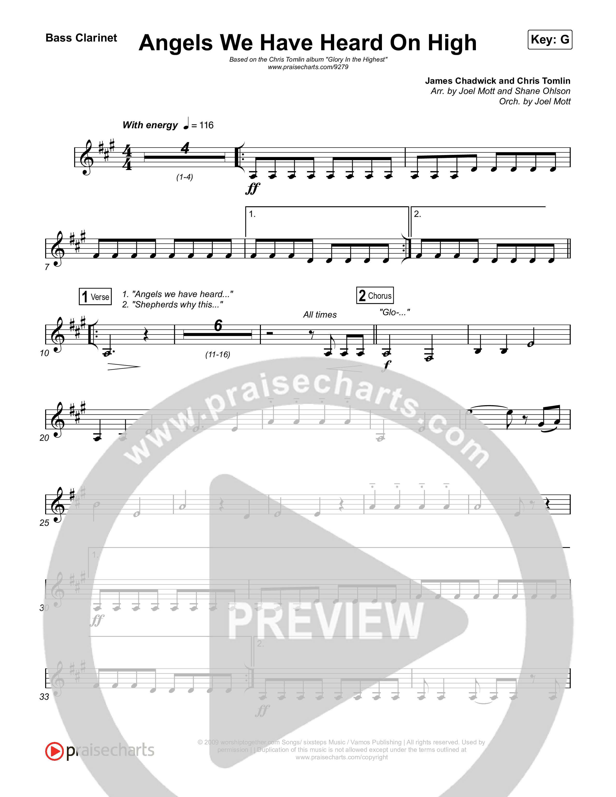 Angels We Have Heard On High Bass Clarinet (Chris Tomlin)