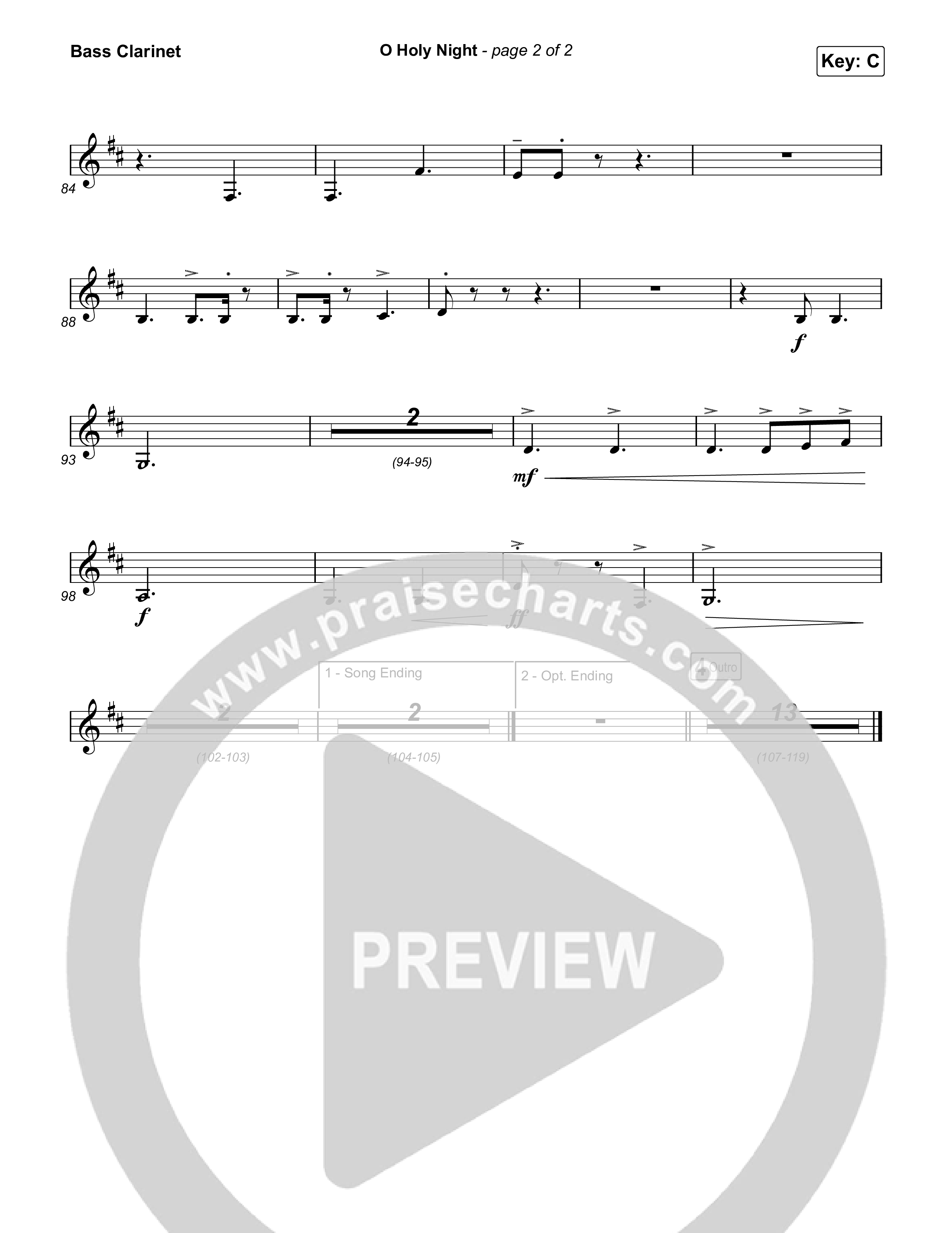 O Holy Night Bass Clarinet (Chris Tomlin)