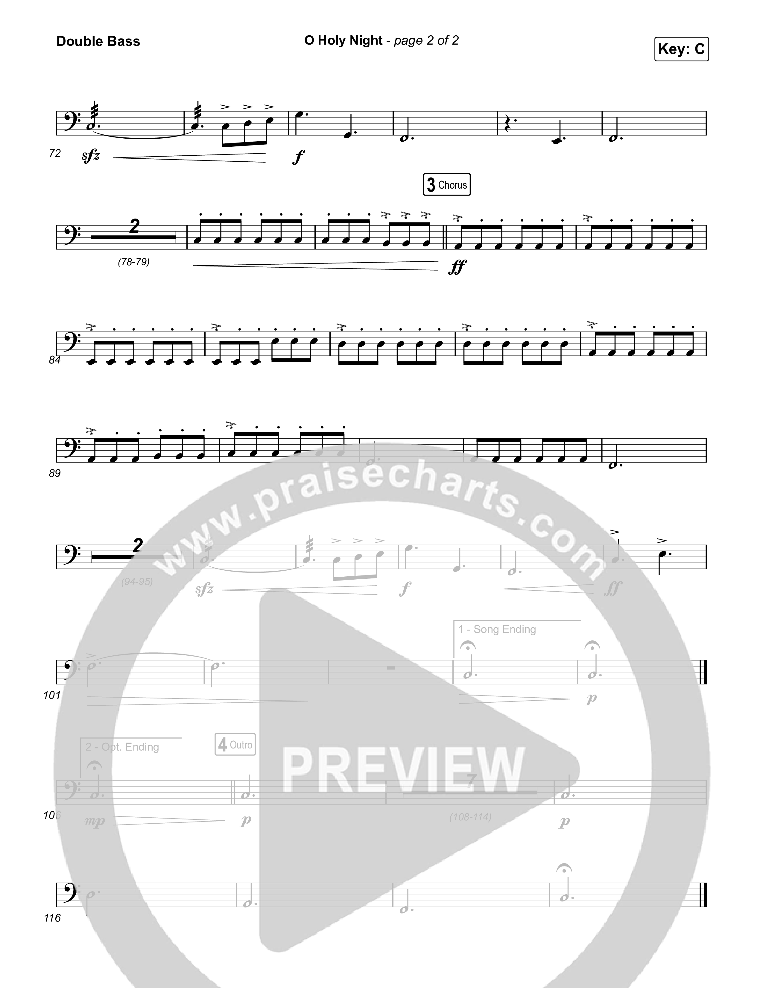 O Holy Night Double Bass (Chris Tomlin)