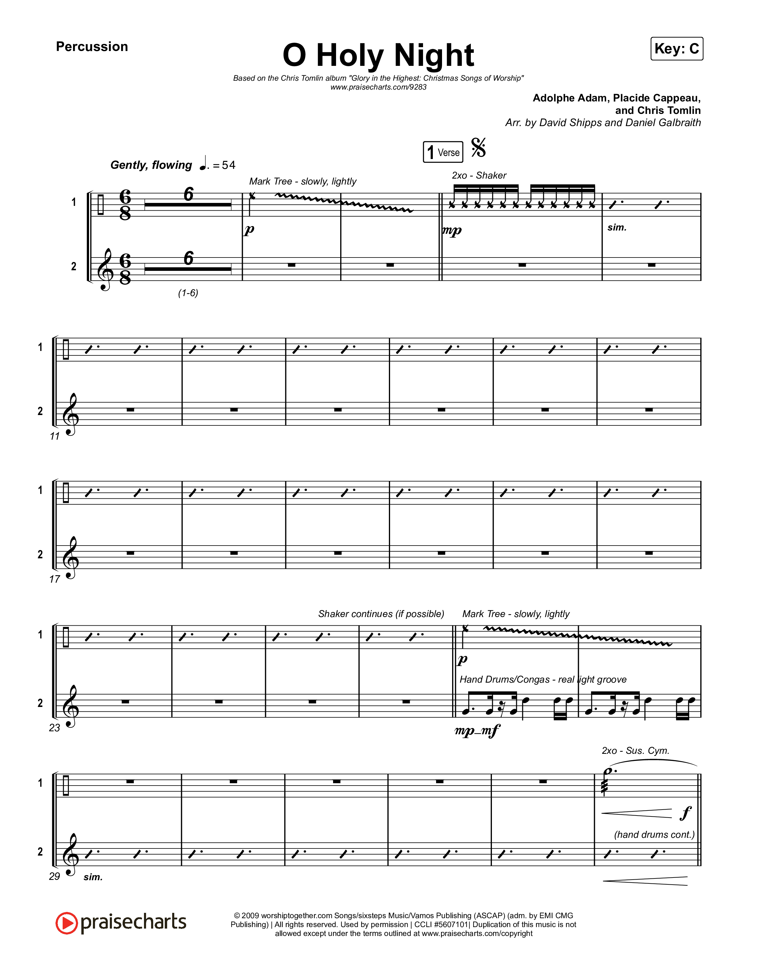 O Holy Night Percussion (Chris Tomlin)