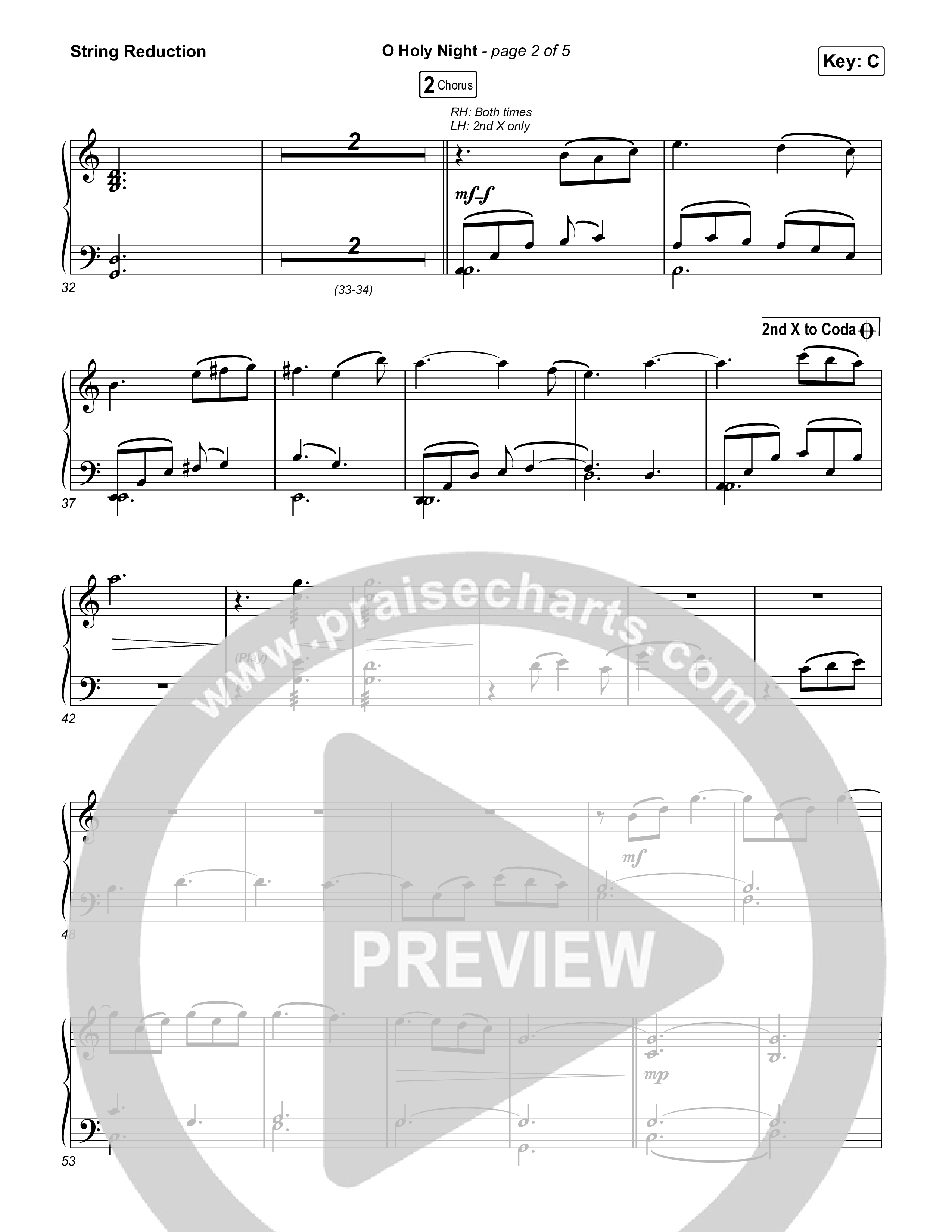 O Holy Night String Reduction (Chris Tomlin)